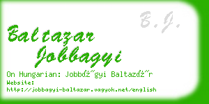 baltazar jobbagyi business card